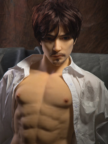 T703-85cm/2ft9(26kg)  Femboy TPE Head Real Life Gay Male Sex Doll Torso For Men| Qita doll