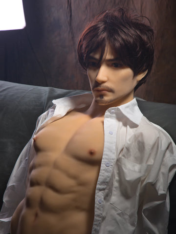 T703-85cm/2ft9(26kg)  Femboy TPE Head Real Life Gay Male Sex Doll Torso For Men| Qita doll