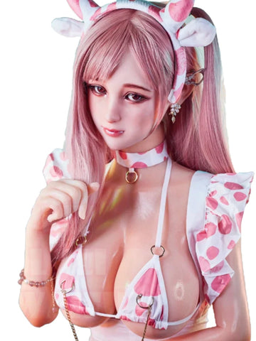 F061-Riko 150cm/4ft9 Premium TPE Hentai Japanese Sex Doll Silicone Head