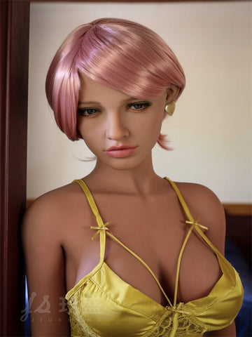 F607—150cm/4ft9 31kg Lifelike Demi TPE Pink Hair D Cup Anime Sex Doll|Jiusheng Doll