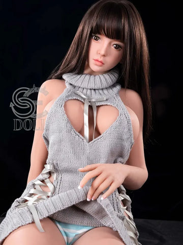 F908-161cm(5.3ft)-35kg Mika F Cup Young Big Tits Brunette Chinese Lolita TPE Love Doll｜SE Doll