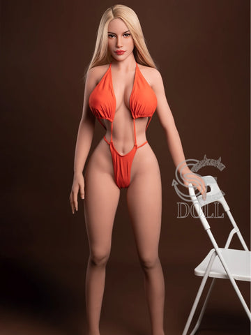 F3704-161cm(5.3ft)-35kg Janice F Cup TPE Blonde Swimsuit European Woman Love Doll｜SE Doll