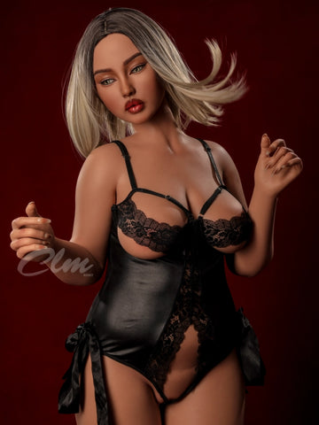 F1517-159cm(5ft2)-46kg E Cup Lillian Black Sexy Full Bodied Woman Big Breasts Chinese Silicone Life Size Realistic Sex Doll| Climax Doll Ultra