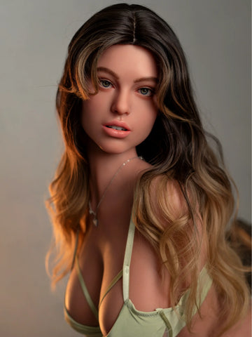 T916-109cm(3ft7)/25.8kg G Cup Silicone Head (Movable Jaw) + SLE Body Bubble Butt BBW Sex Doll Torso With Head｜Zelex Doll