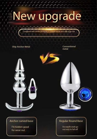 D038- Bead Metal Anal Plug  Sex Toys For Women Shemale cheap sex toys