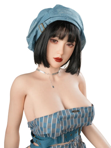 F632-Kyla 165cm/5ft4 Big Boobs Short Hair Silicone Sex Doll