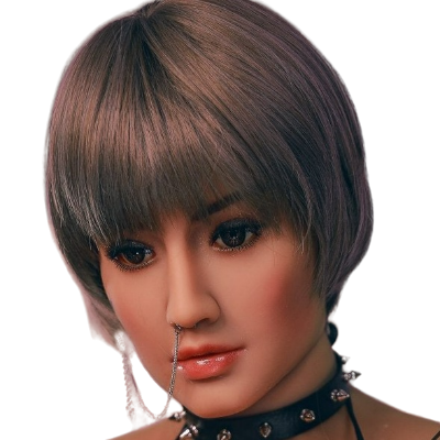 H016  Realistic Sex Doll Head with Natural Smileolor