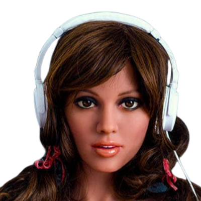 H018 Radiant Mediterranean Sex Doll Head with Thick Hair